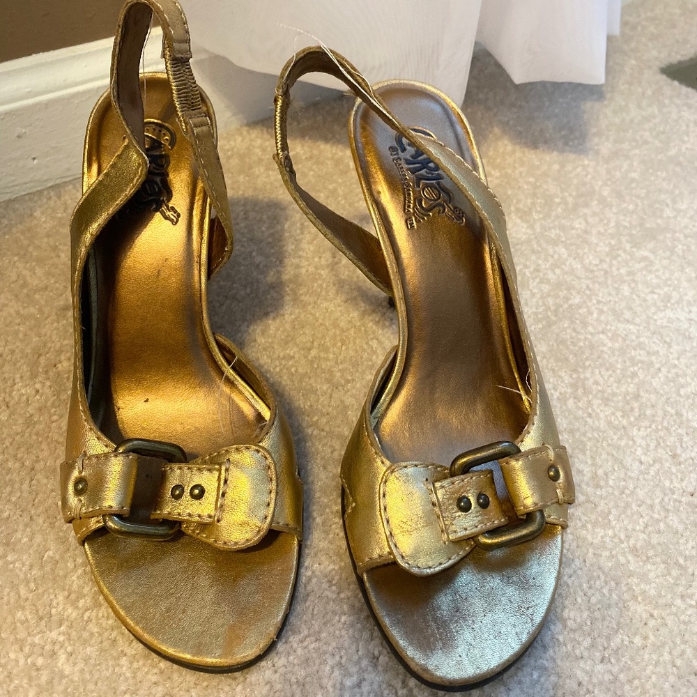 Gold heels